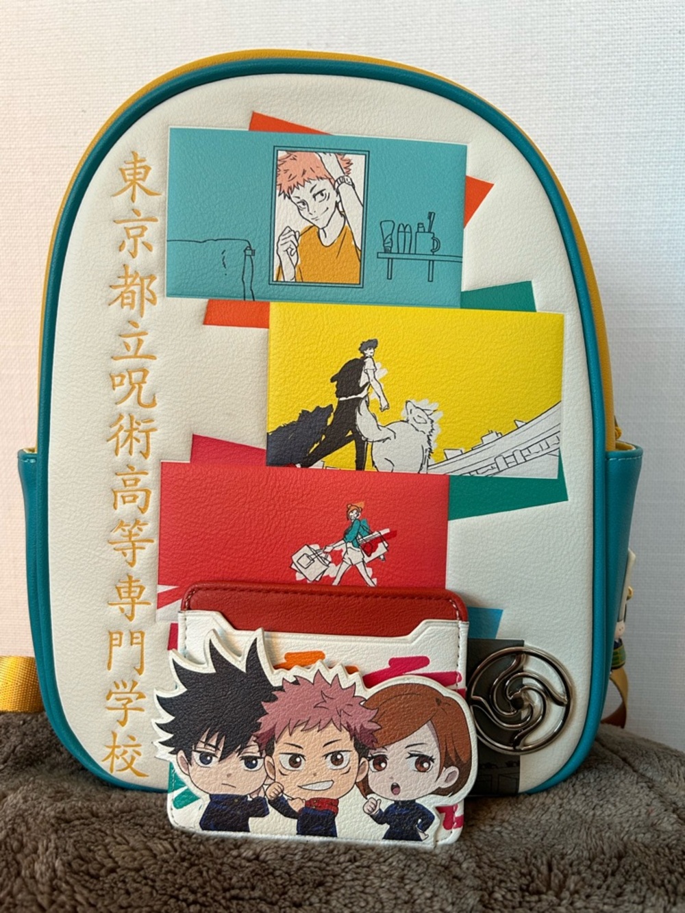 Jujutsu Kaisen Mini Backpack Lost in Paradise Anime Design with card holder